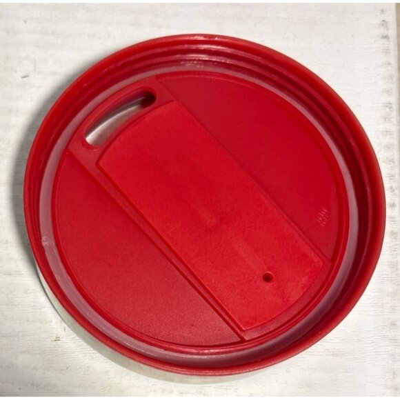Honda Travel Mug Stainless Steel With Red Plastic Handle & Lid - Picture 6 of 9